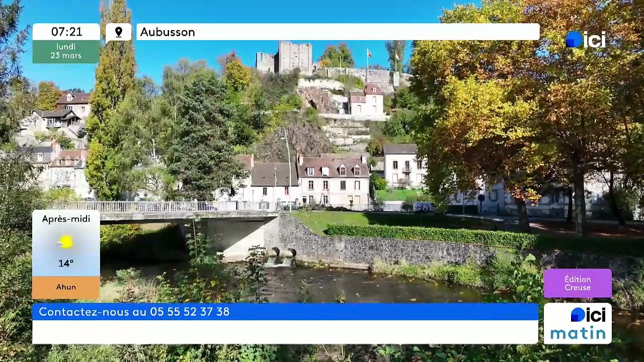 23/03/2026 - ici matin par ici Creuse en vidéo