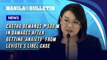 Castro demands P500 M in damages after getting 'anxiety' from Leviste's libel case