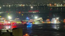 Accidente en aeropuerto de La Guardia de NYC