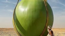 Oldman Crafted Coconut House From A Giant Coconut Giant Fruit Crafting