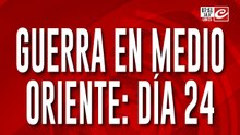 Guerra total en Medio Oriente día 24: se recrudece el conflicto