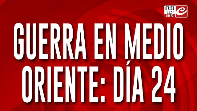 Guerra total en Medio Oriente día 24: se recrudece el conflicto