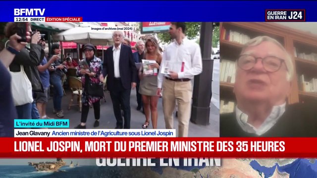 Mort de Lionel Jospin: C'était un homme profondément de gauche, de rassemblement de la gauche , affirme Jean Glavany, ancien ministre de l'Agriculture sous Lionel Jospin
