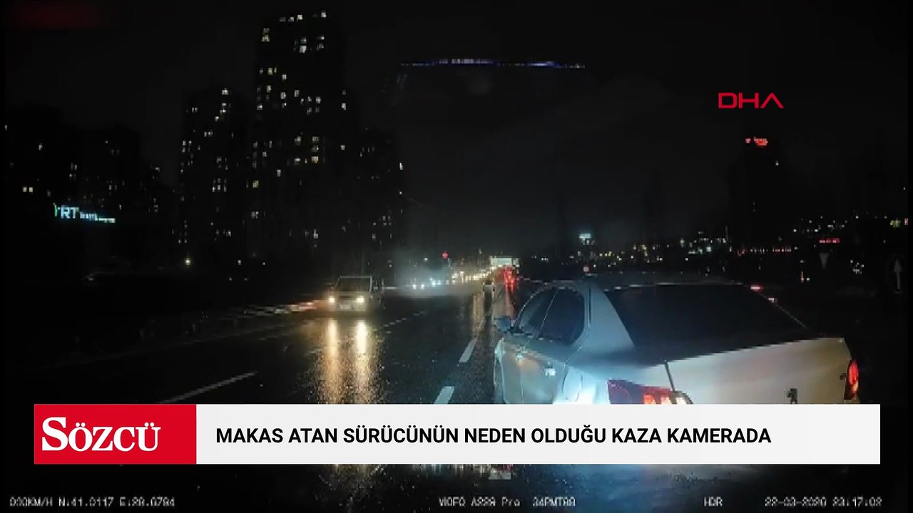Esenyurt’ta makas atan sürücünün neden olduğu kaza kamerada
