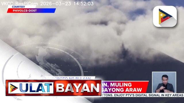 Bulkang Kanlaon, muling nagbuga ng abo dakong 2:40 ng hapon