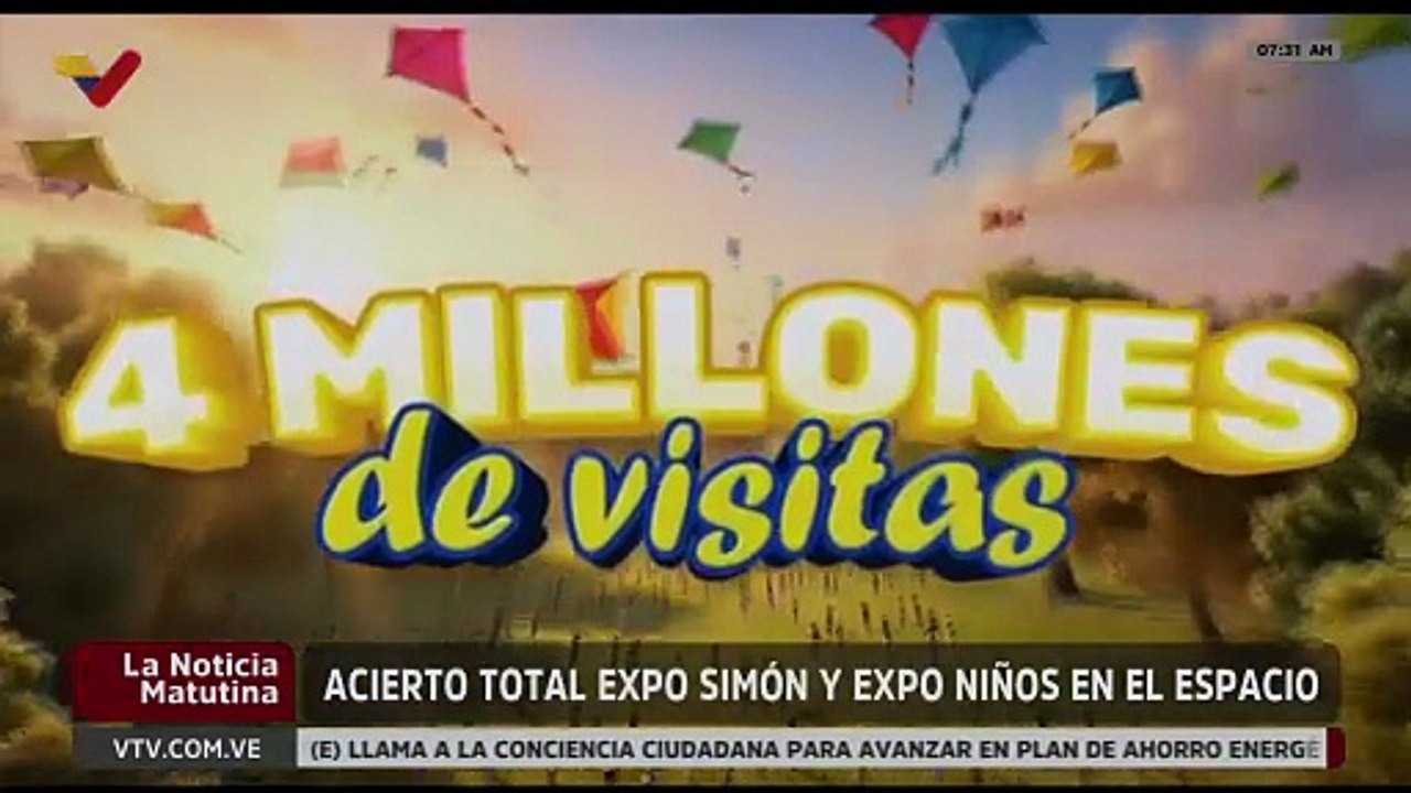 Expo Simón y la Expo Niño alcanzó la cifra de 4 millones de visitas en el Centro de Convenciones