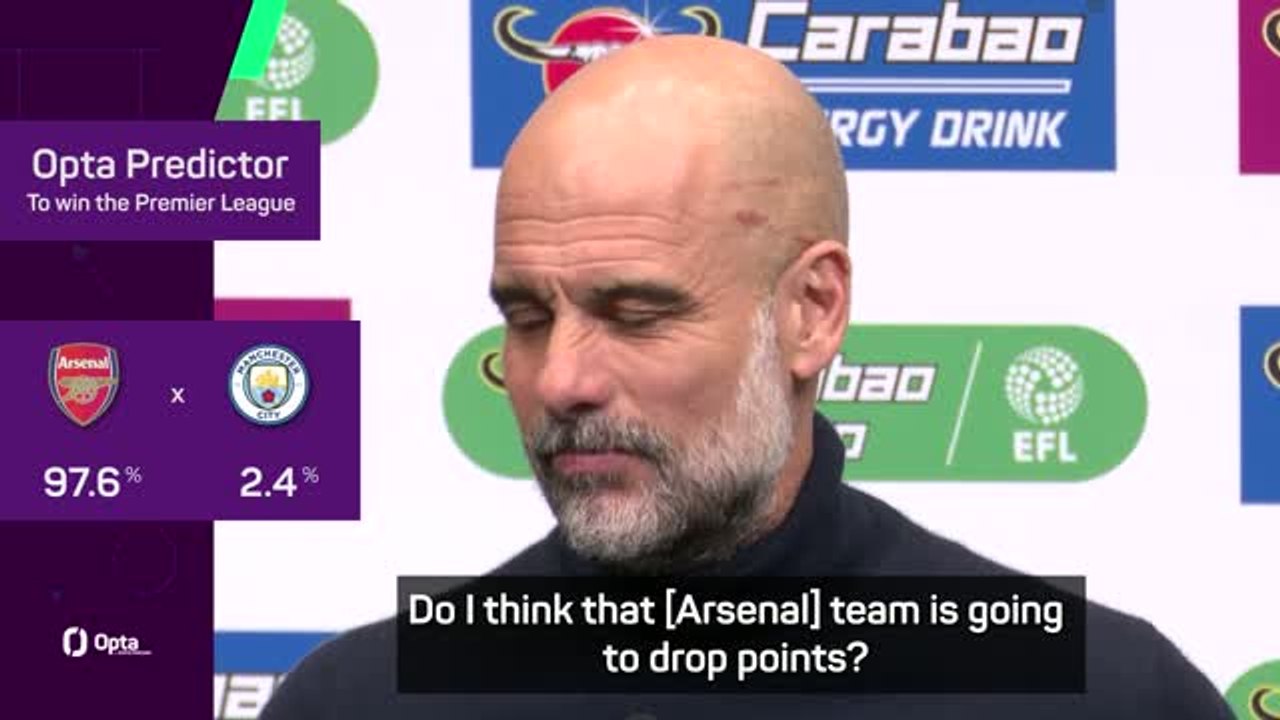 Premier League is in Arsenal's hands - Guardiola