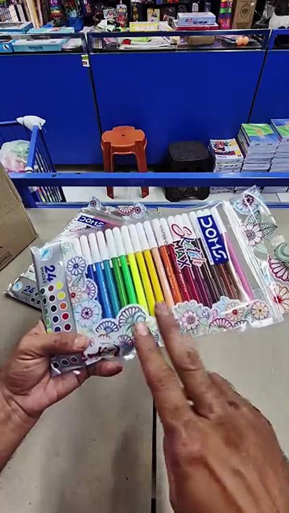 DOMS Sketch Max Water Colour Pens 24 Shades Unboxing & Review