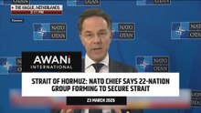 NATO chief says 22-nation group forming to secure strait