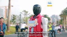 A glimpse of future cities? China opens first robot-run volunteer station in public park