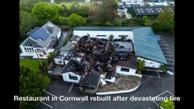 Restaurant in Cornwall rebuilt after devastating fire
