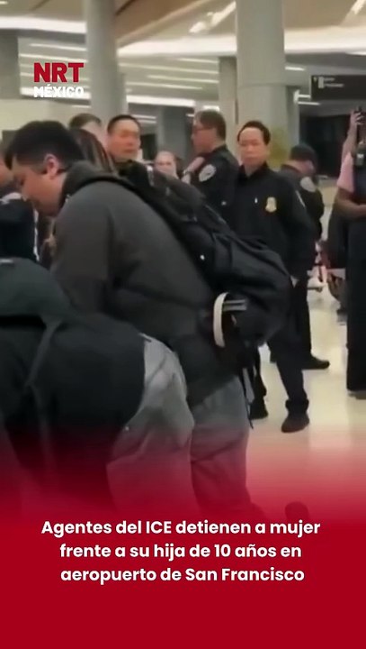 🚨✈️ Un momento que ha generado conmoción se registró en el aeropuerto de Aeropuerto Internacional de San Francisco. Agentes del ICE arrestaron a una mujer mientras su hija, de aproximadamente 10 años, presenciaba la escena entre gritos y llanto.