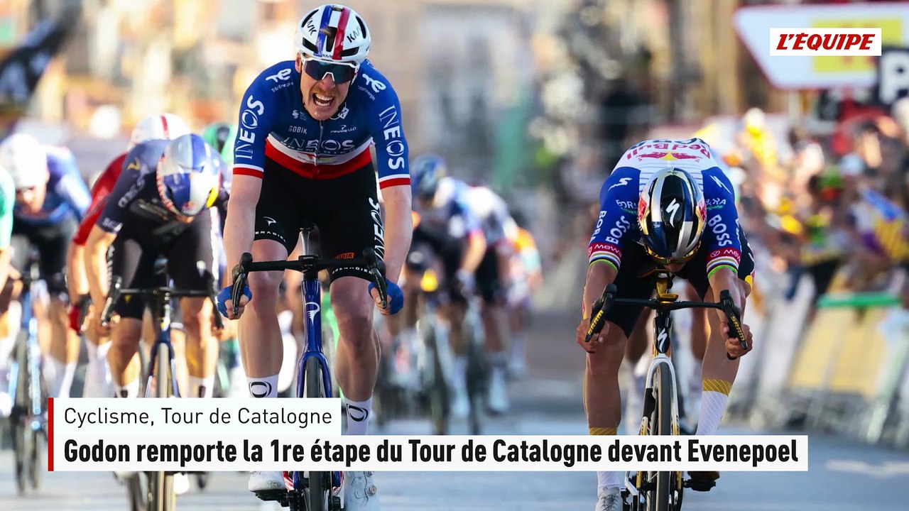 Dorian Godon remporte la 1re étape du Tour de Catalogne à l'arraché devant Remco Evenepoel - Cyclisme - Tour de Catalogne