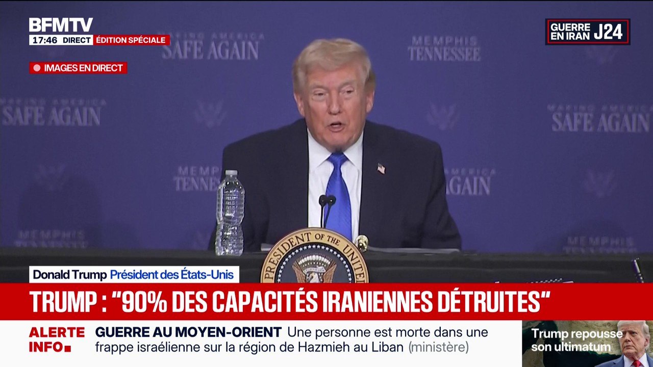 "Je crois que personne ne veut être à la tête de l'Iran", déclare Donald Trump