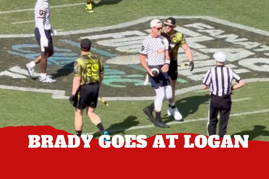 Tom Brady hits Logan Paul in viral flag football moment