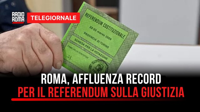 Telegiornale Roma e Regione Lazio - Edizione delle 19:30 di Lunedì 23 Marzo 2026