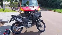 Motociclistas ficam feridos após batida frontal no Jardim Gisela em Toledo