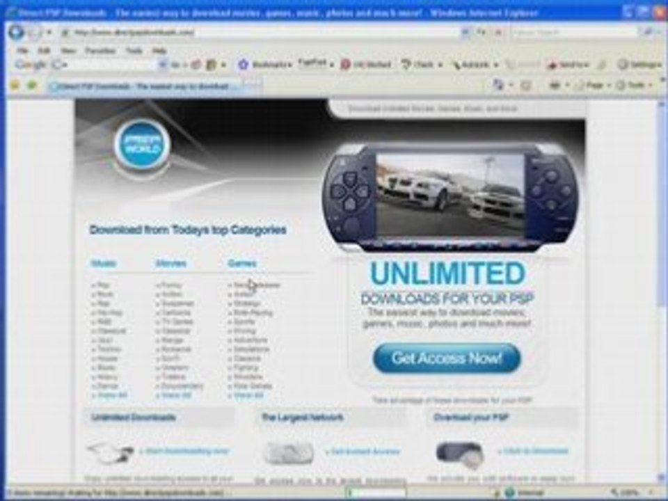 PSP Store Free Downloads