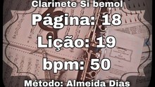 Página: 18 Lição: 19 - Clarinete Si bemol [50 bpm]