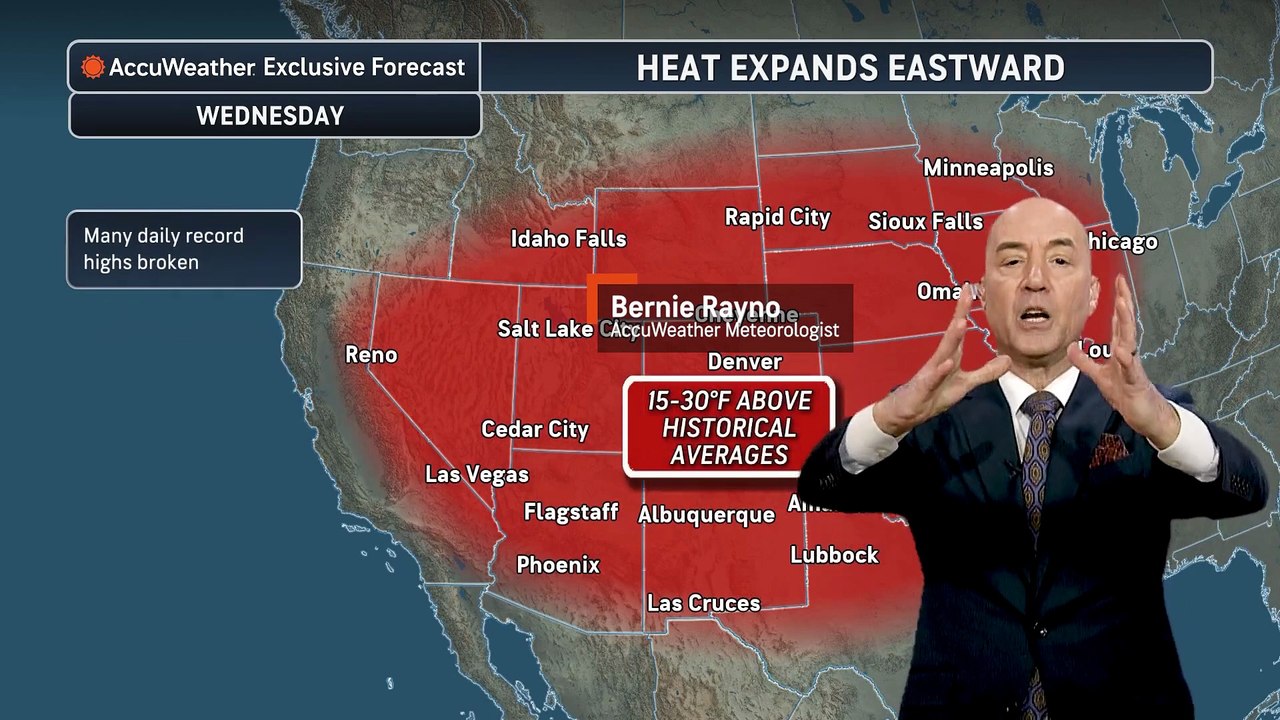 Extreme heat to spread from Southwest to central Plains