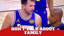 Luka Doncic explodes at ref after heated exchange involving his family