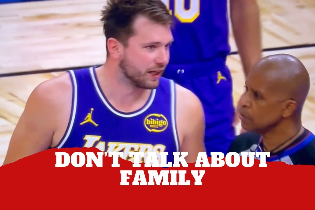 Luka Doncic explodes at ref after heated exchange involving his family