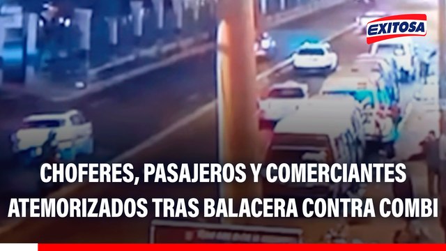 Choferes, pasajeros y comerciantes atemorizados tras balacera contra combi en la avenida Argentina