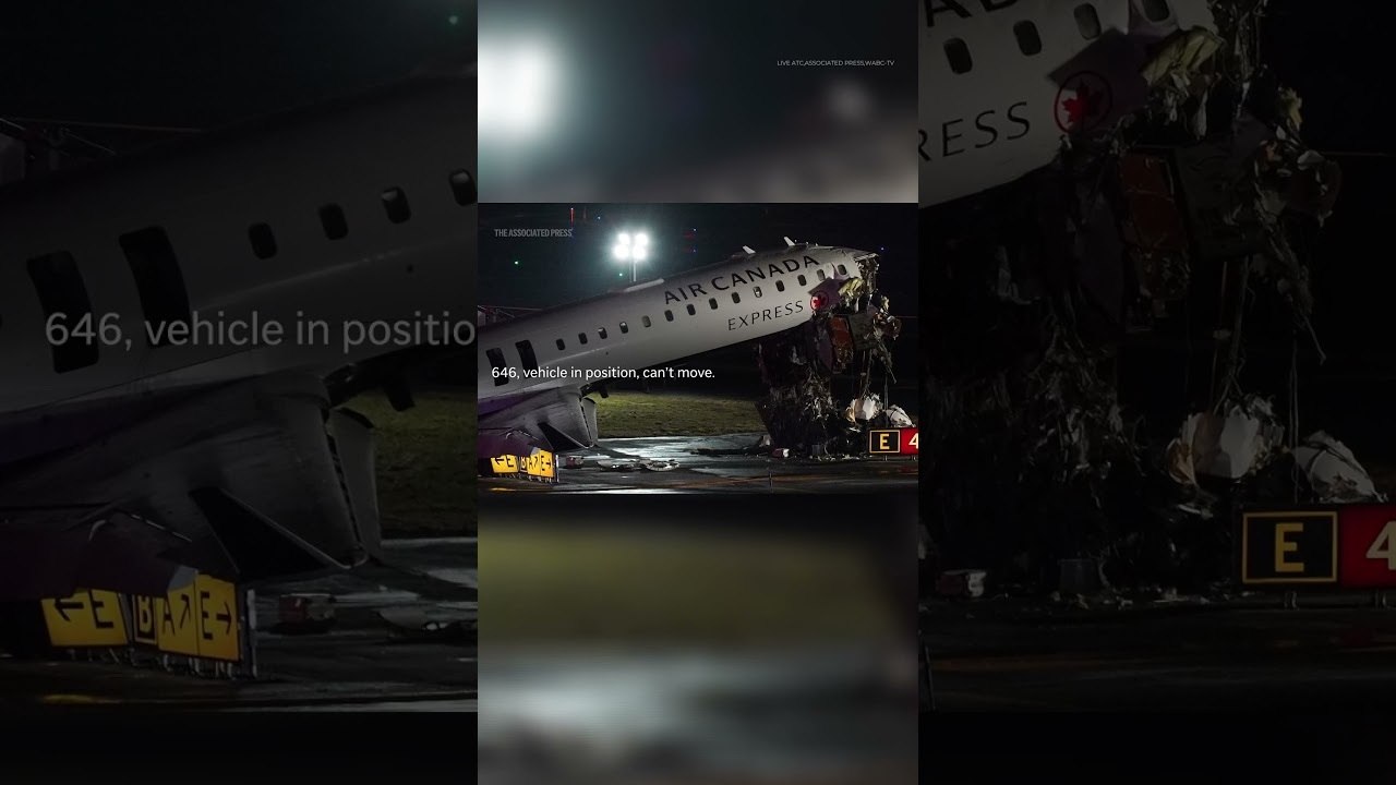 ‘Stop, stop, stop’: Control tower warning before plane crashes into fire truck at LaGuardia