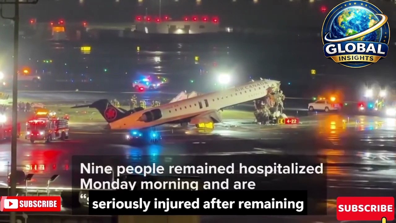 Breaking news ! 2 Pilot Killed as Plane On Fire : Air Canada Incident at New York