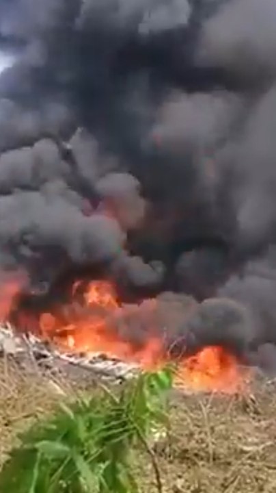 Choque avion Colombia