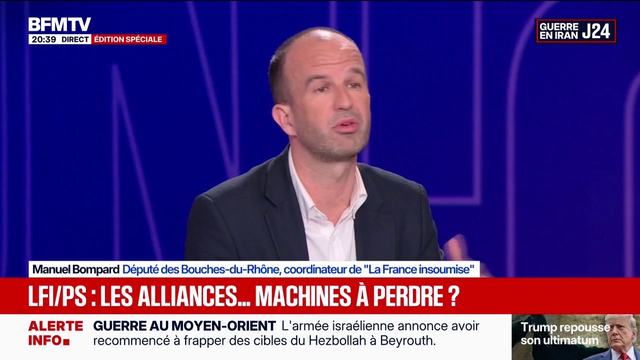 "La gauche de rupture progresse", observe Manuel Bompard, coordinateur national de La France insoumise