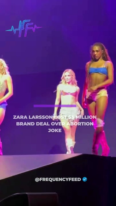 Zara Larsson has revealed she lost a $3 million (£2.3 million) brand deal after making an abortion joke on TikTok.
