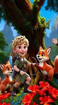 👉 🌳👑Çizgi Film Çocuk | 3D Hayvan Hikayesi 🦁 Maymun ve Aslan ✨ Eğitici Animasyon🎬3.Bölüm #shortsvideo