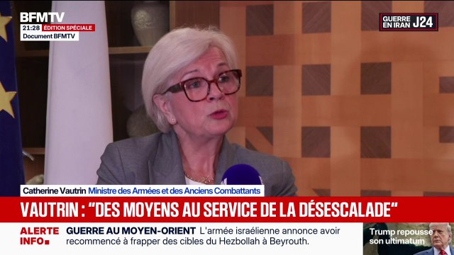 Moyen-Orient: Nos matériels sont très sollicités , explique Catherine Vautrin, ministre des Armées