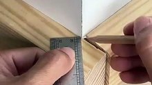 Simple and precise wood jointing tip at an angle.