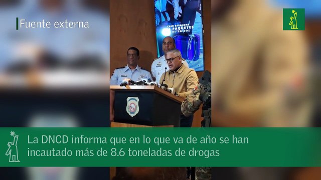 La DNCD informa que en lo que va de año se han incautado más de 8.6 toneladas de drogas