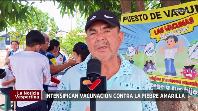 Barinas | Más de 500 brigadas se despliegan en jornada de vacunación contra la fiebre amarilla