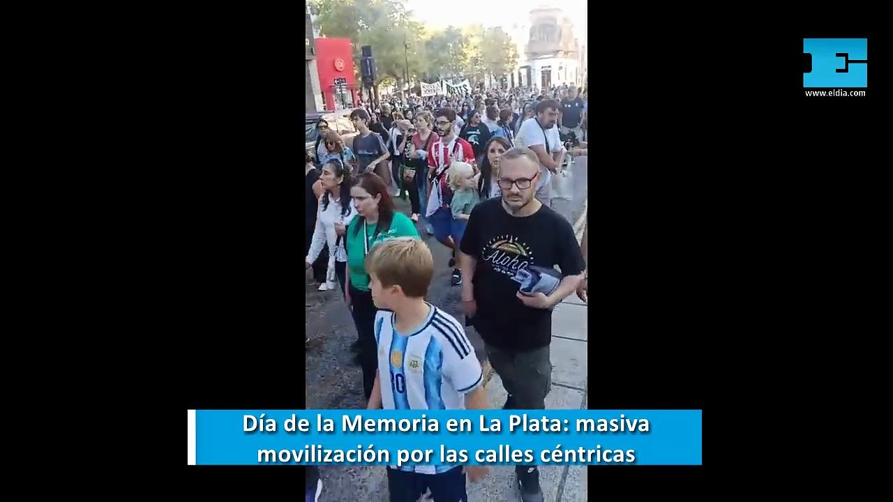 Día de la Memoria en La Plata: masiva movilización a 50 años del golpe