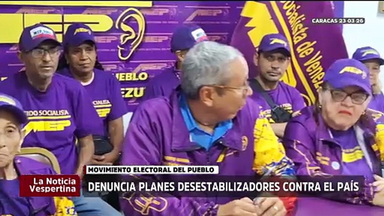 Partido MEP denuncia planes desestabilizadores contra la paz del país