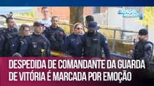 Despedida de comandante da Guarda de Vitória é marcada por emoção