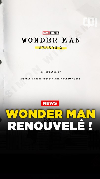WONDER MAN aura une SAISON 2 !