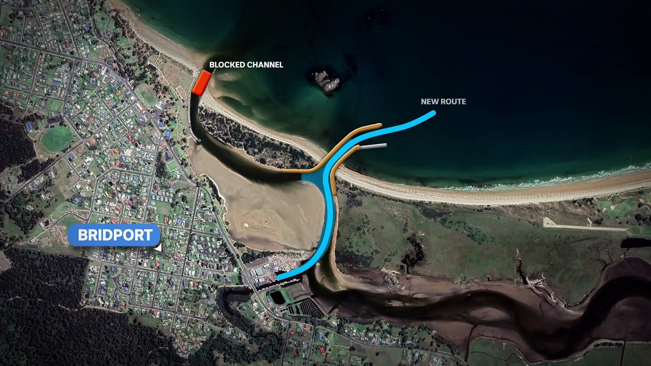 Shipping boss pushes for new Bridport channel entrance to stop his ship running aground