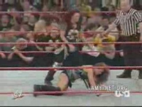 Lita vs Mickie James with DX