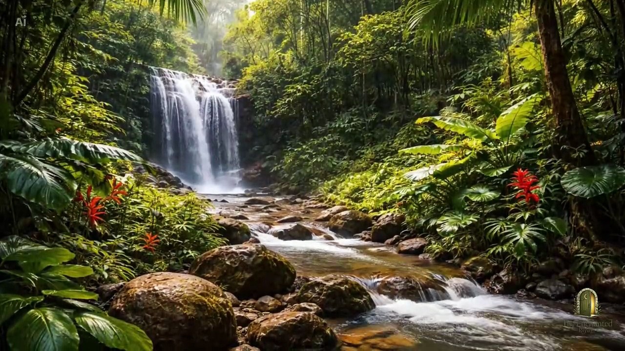 Relaxing River Sounds in the Jungle 🌿 30 Minutes of Nature Ambience