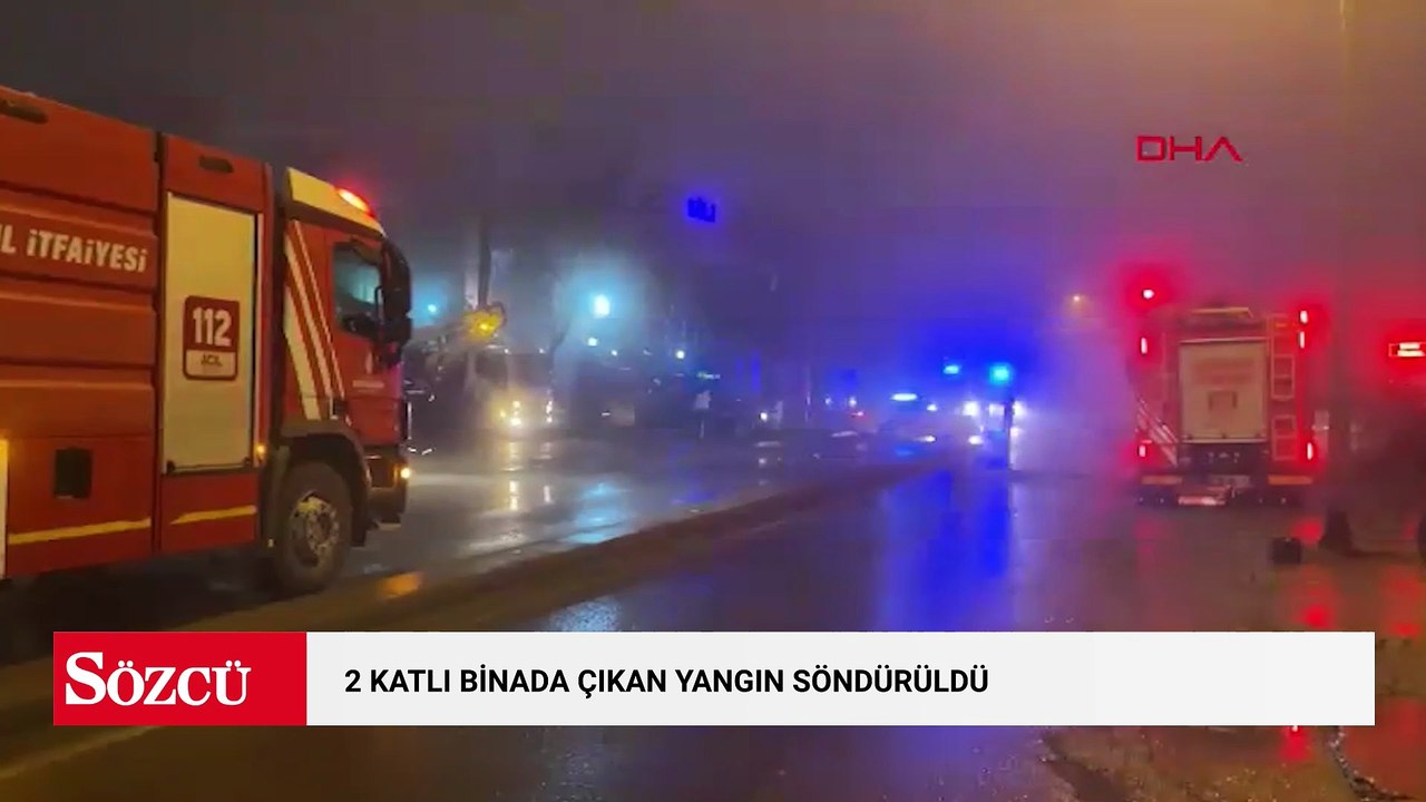 Sultangazi'de 2 katlı binada çıkan yangın söndürüldü