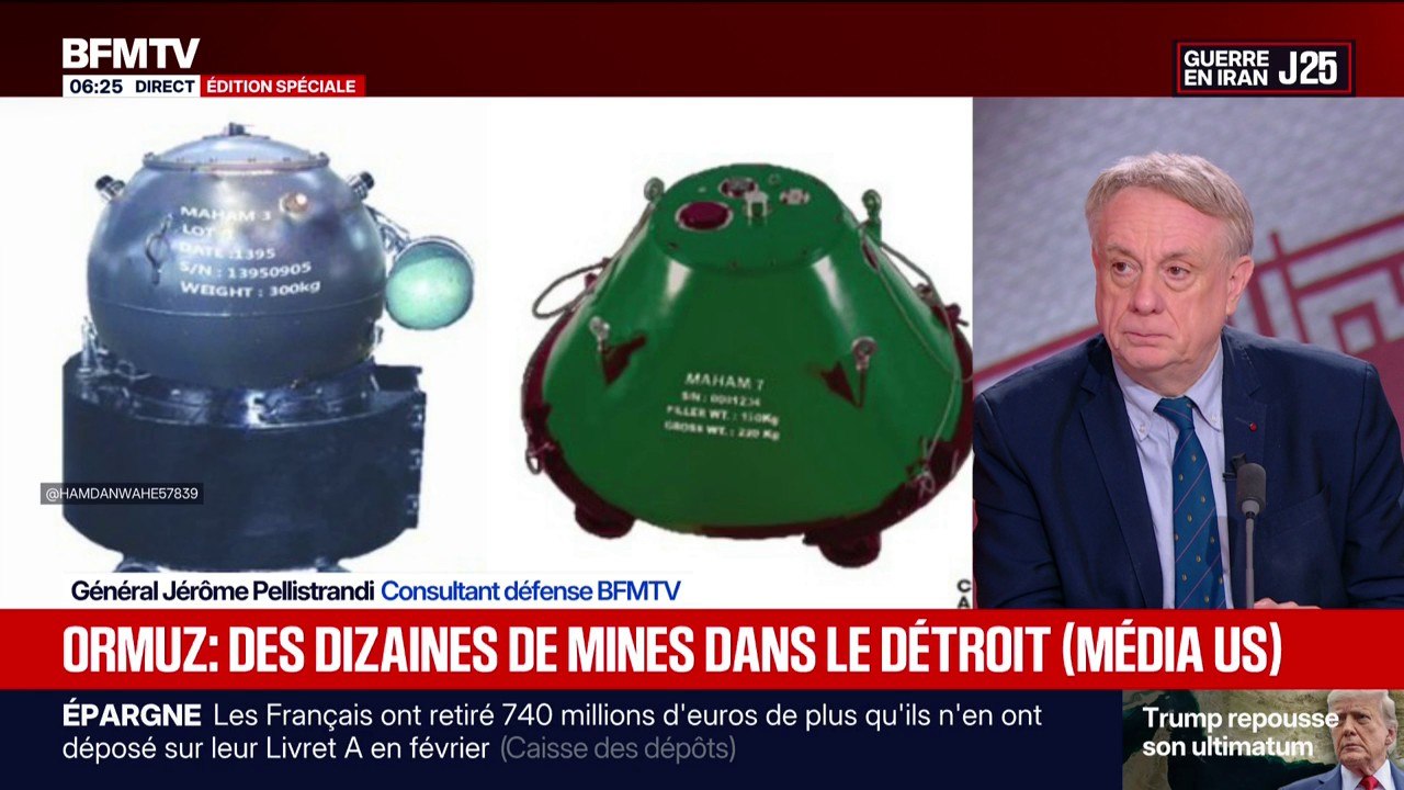 Guerre au Moyen-Orient: l’Iran aurait posé des dizaines de mines dans le détroit d’Ormuz