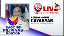 Panayam kay PCG Spokesperson Commo. Noemie Cayabyab ukol sa pamamahagi ng tulong sa Bajo de Masinloc at ang paghahanda ng PCG sa nalalapit na Semana Santa