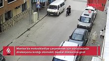 Sürücü direksiyonu son anda kırdı! Karşı yönden gelen...