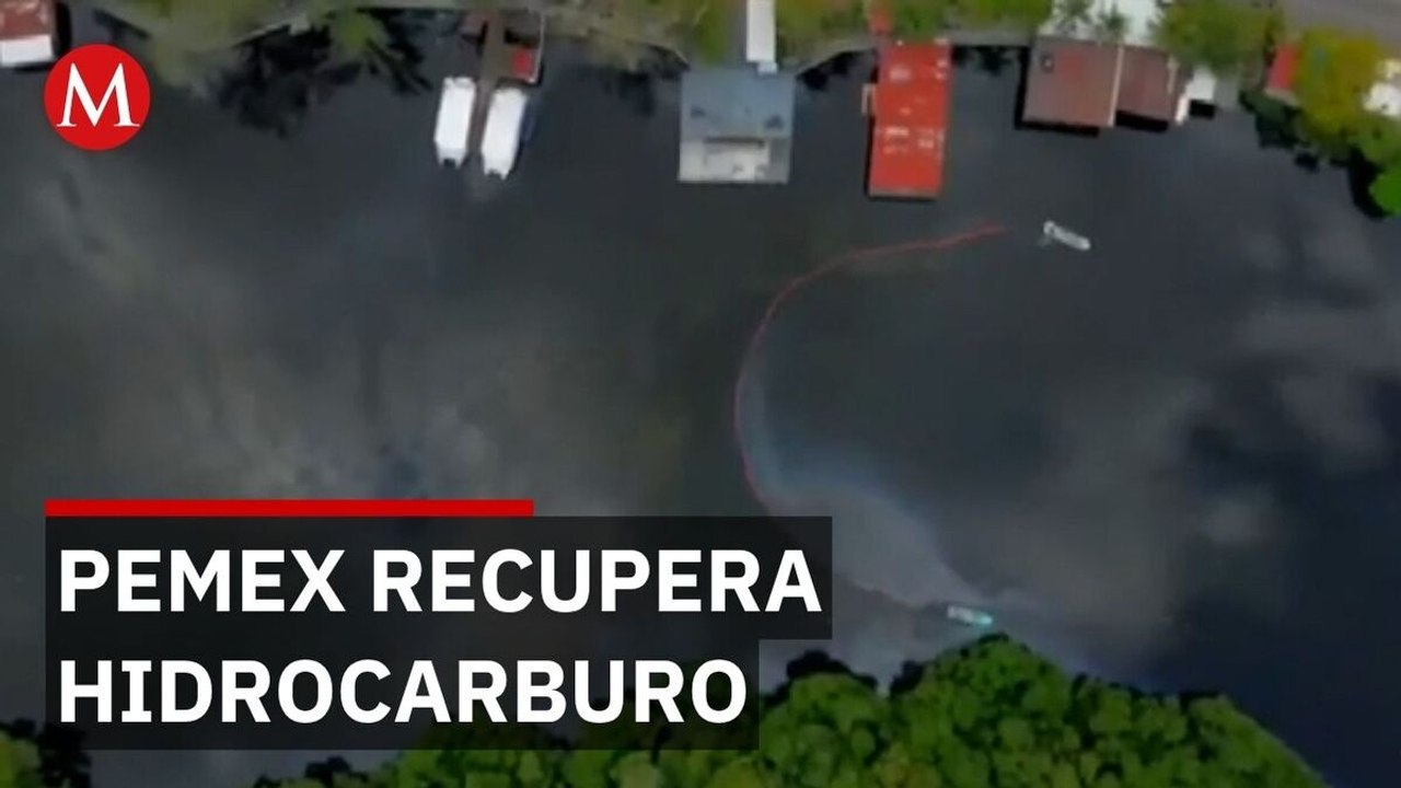 Pemex recupera 549 m3 de hidrocarburo tras derrame en Dos Bocas