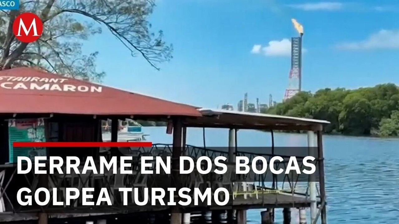 Derrame en Dos Bocas afecta turismo en Paraíso con caída del 80%